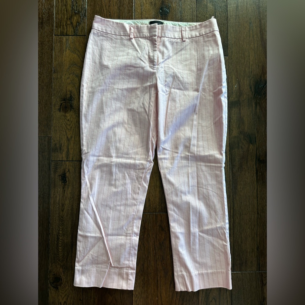 The Limited Women’s Cassidy Pink Striped Crop Pants- size 6